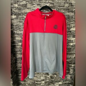 Ohio State Varsity Authentic Apparel Quarter-Zip Pullover